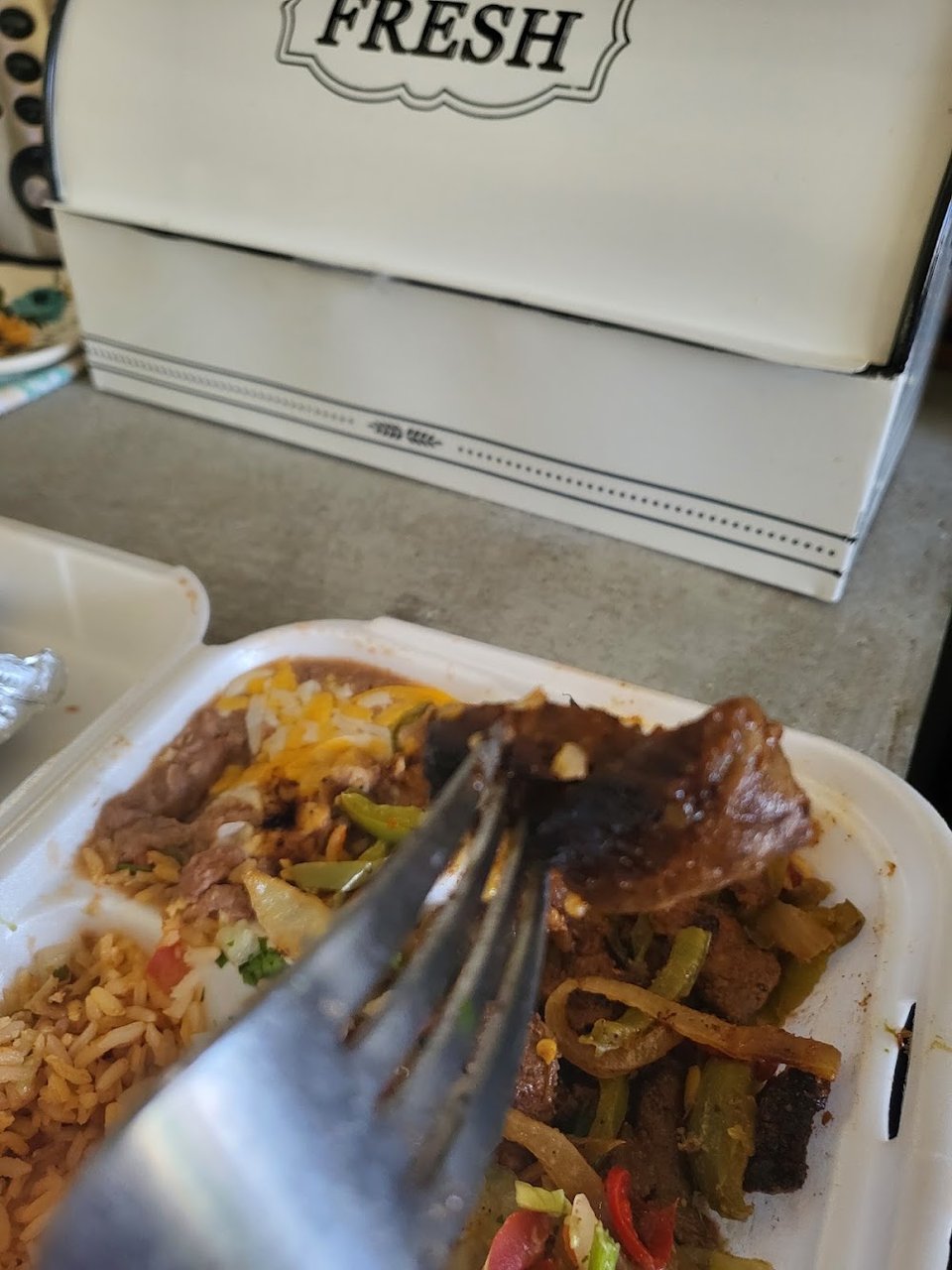Burnt Fajitas